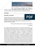 Solsona, J. (2007) El Partido y Las Partes