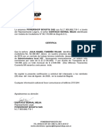 Certificacion Isabel Fandiño