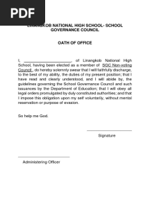 Oath of Office SGC