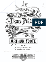 ARthur Foote 3 Pieces Piano Hautbois