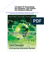 Core Concepts of Accounting Information Systems 12th Edition Simkin Solutions Manual