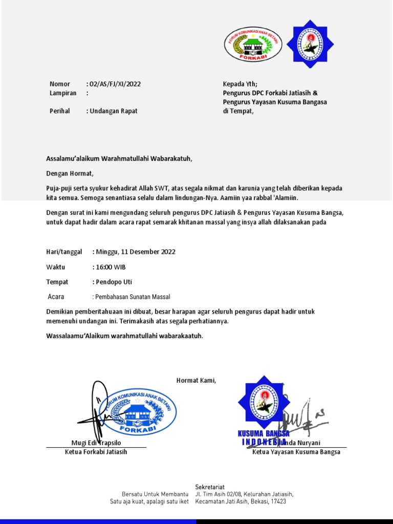 Undangan Rapat.01 | PDF