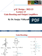 Lec-13 - Gain Boosting and Output Amplfiers-1