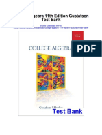 College Algebra 11th Edition Gustafson Test Bank