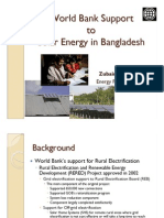 Zubair K M Sadeque - World Bank Support To Solar Energy in Bangladesh