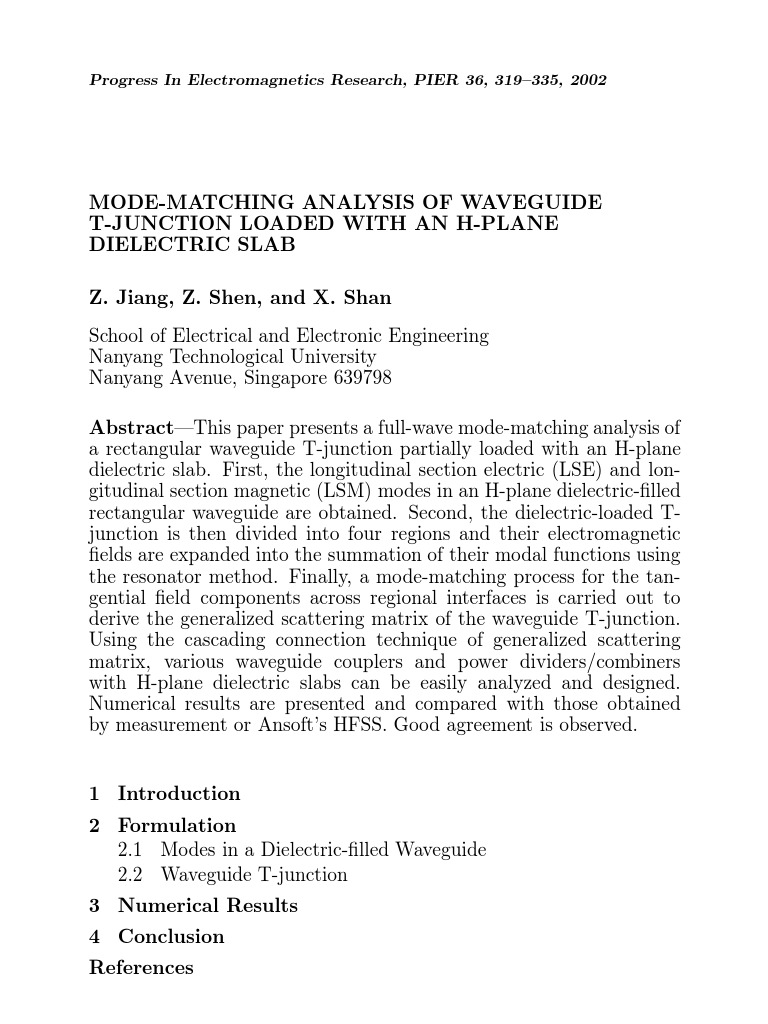 Lse And Lsmassignment Waveguide Electrical Engineering - 