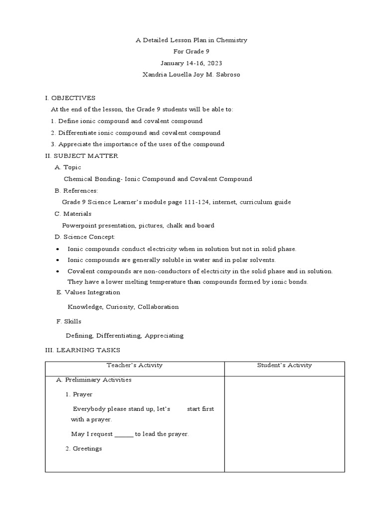 Ionic and Covalent Compound - 121125 | PDF | Chemical Compounds | Ion