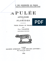 Apulée, Apologie & Florides (Ed. Paul Vallette) (1960, 1924, Les Belles Lettres)