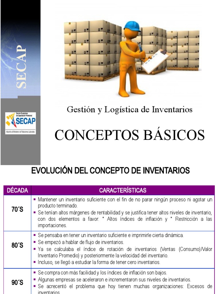 Conceptos Clave en Logística de Inventarios | PDF | Logística | Inventario