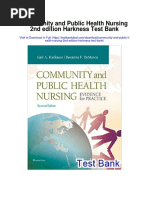 Community and Public Health Nursing 2nd Edition Harkness Test Bank