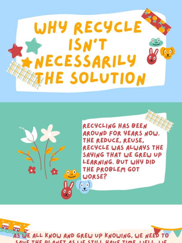 Recycling Isn't Always Working PDF Recycling Waste