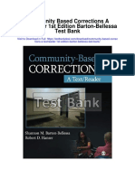 Community Based Corrections A Textreader 1st Edition Barton Bellessa Test Bank