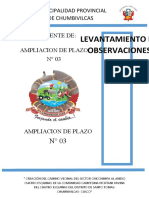 Separadores LEVANTAMIENTO DE OBSERVACIONES