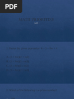 Math Prioritize Part 2