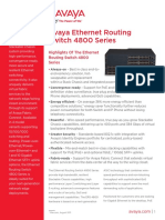 Avaya Ethernet Routing Switch 4800 Series