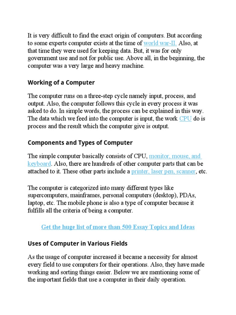 Computer Technolgy and Field of Engineering | PDF | Computer Security ...