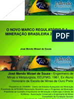 2012 O Novo Marco Regulatório e A Mineração Brasileira 2012-2030
