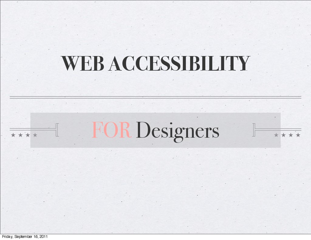 Web Accessibility Tips for Designers | PDF | Computers