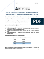 Additional Reading 10 - OBSERVATION LEARNING LOG