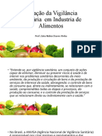 Atuação Da Vigilância Sanitária em Industria de Alimentos