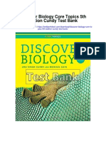 Discover Biology Core Topics 5th Edition Cundy Test Bank
