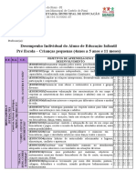 Acompanhamento Invidual - Pré Escola Ii