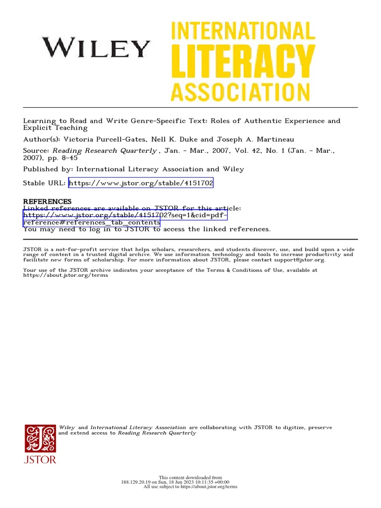 Learning To Read And Write Pdf Literacy Learning