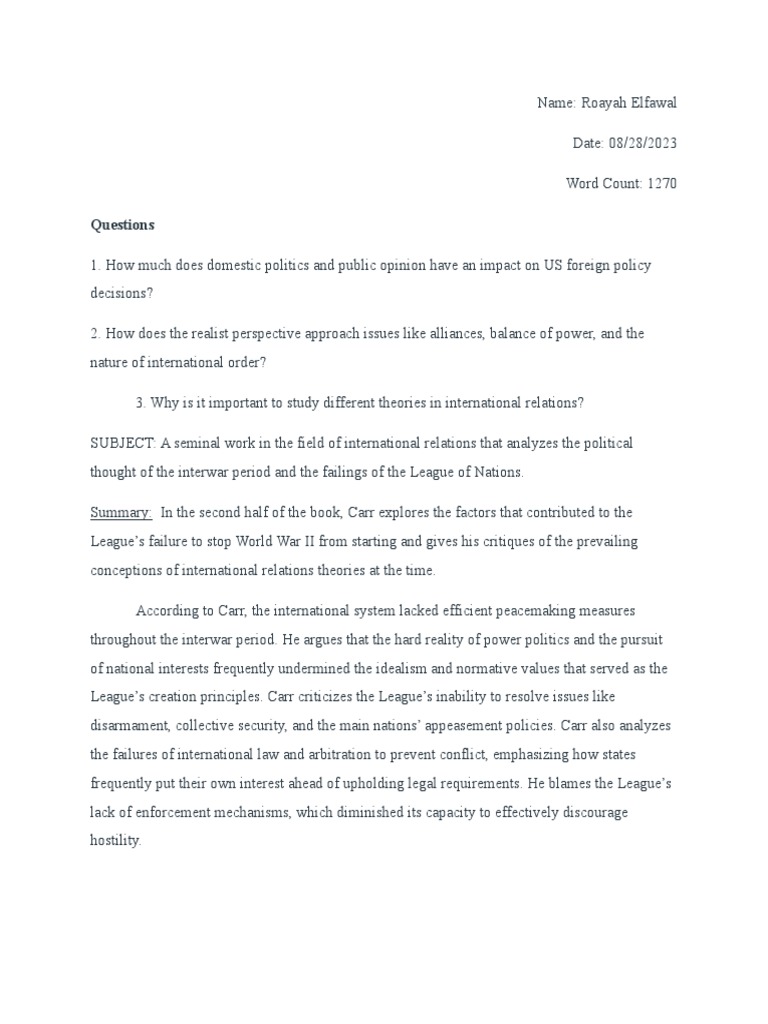 INTAF 802 - Reading Summary Week #2 | PDF
