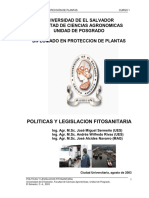 A POLITICAS Y LEGISLACION FITOSANITARIA, 2003