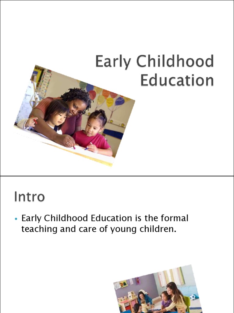 Qualifications of ECE PDF Teachers Early Childhood Education