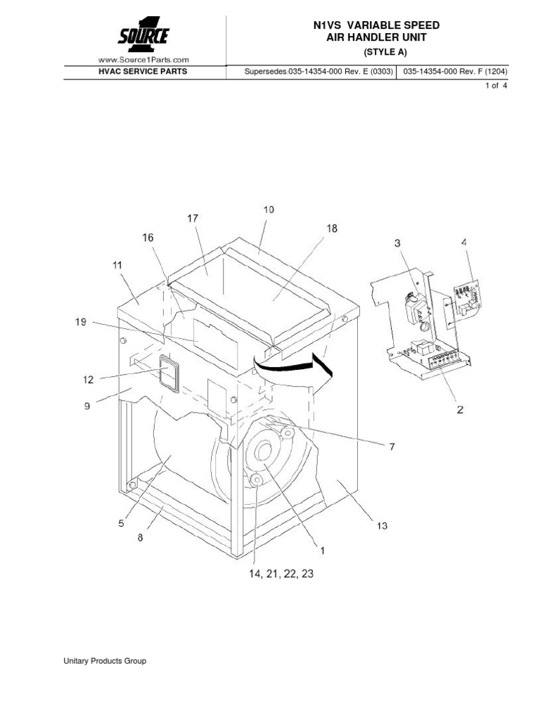 Air Handler Parts List | PDF | Duct (Flow) | Relay