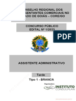 Prova Goiás Assistente Administrativo