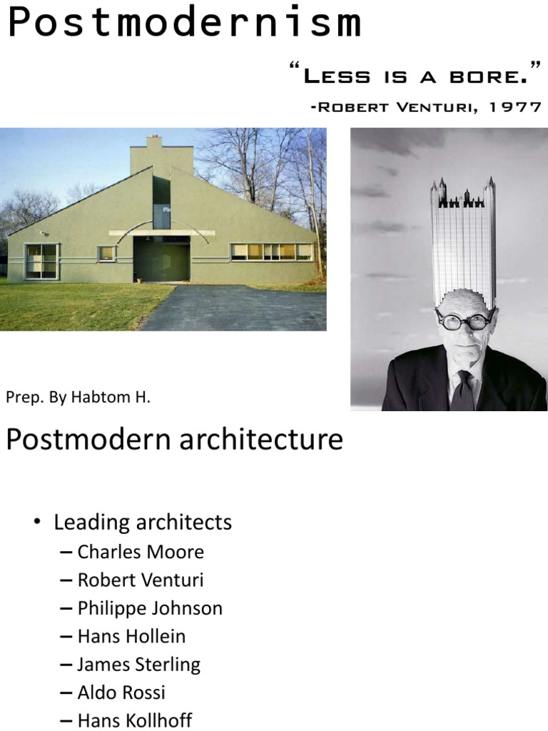 Defining Postmodern Architecture | PDF | Design | Architectural Design