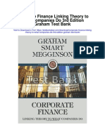 Corporate Finance Linking Theory To What Companies Do 3rd Edition Graham Test Bank