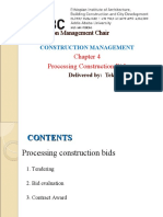 Processing Construction Bids