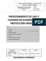 Procedimiento Uso y Cuidado Epp - Caren Spa