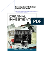 Criminal Investigation 11th Edition Swanson Test Bank