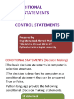 Chapter Three Control Statements