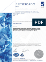 Iso 9001 - Certificado