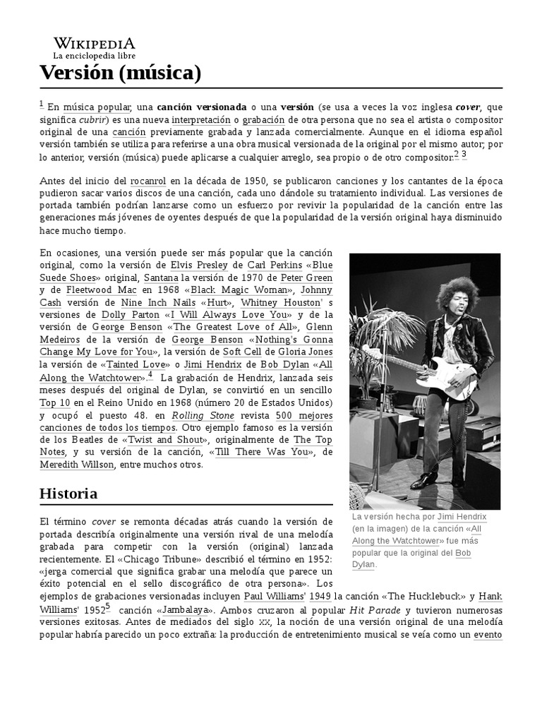 Versión (Música) | PDF | Musica Popular