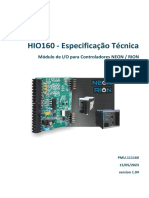 HIO160 - Especificação Técnica: Módulo de I/O para Controladores NEON / RION