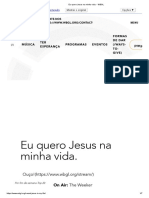 WBGL - Eu Quero Jesus Na Minha Vida