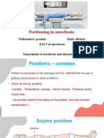 Position in Anesthesia