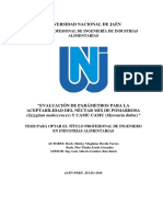 (P-2020) Evaluación de Parametros para La Aceptabilidad Del Nectar Mix de Pomarrosa y Camu Camu