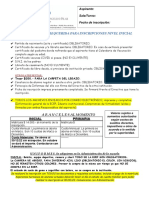 Requisitos Inscripción 2022 Nivel Inicial Hermanos