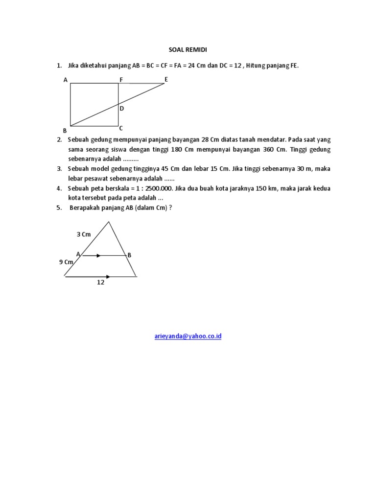 Remidi Matematika Riza Arieyanda Al Khairiyah