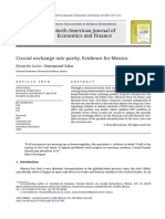 (Loría y Salas, 2012) Crucial Exchange Rate Parity. Evidence For Mexico