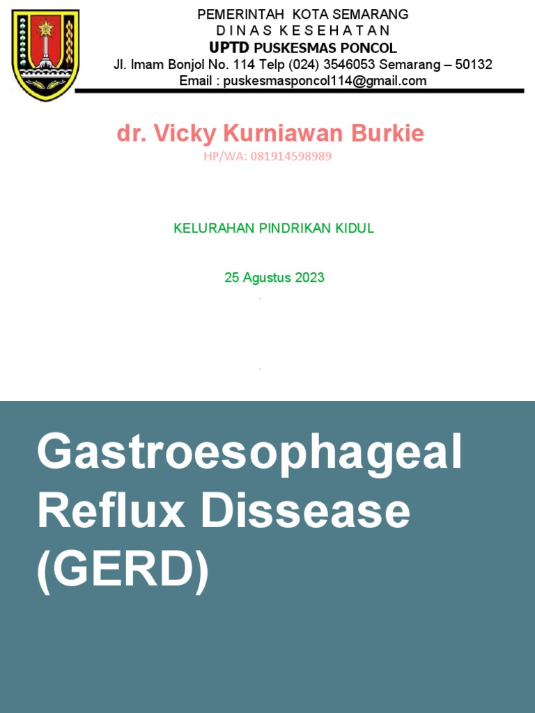 Gastroesophageal Reflux Disease Presentation | PDF