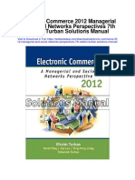 Electronic Commerce 2012 Managerial and Social Networks Perspectives 7th Edition Turban Solutions Manual