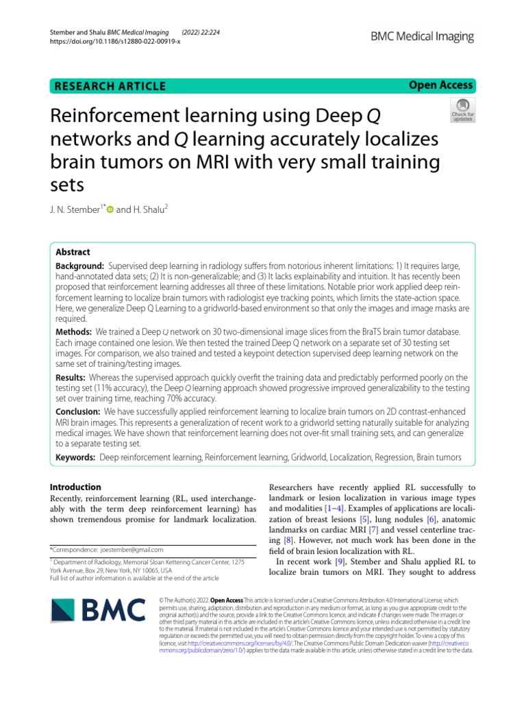 Reinforcement Learning Using Deep Q Networks and Q Learning Accurately ...